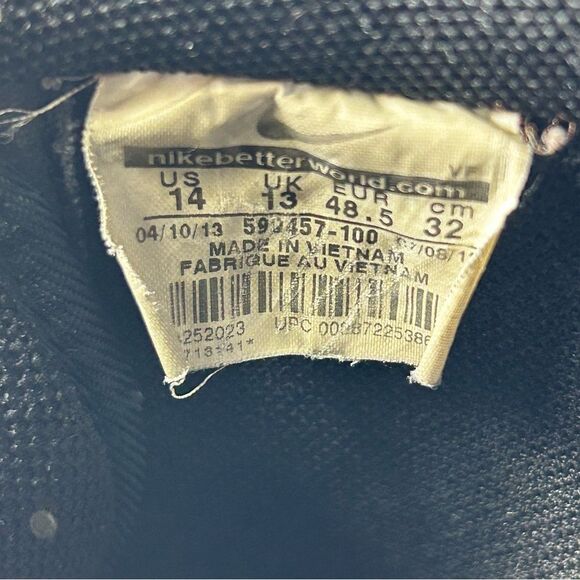 RARE Nike Air Force 1 Comfort PRM Weatherman Sneaker 599457-100 Mens Size 14 - Picture 9 of 10